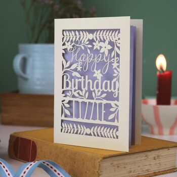 Personalised Floral Happy Birthday Card, 4 of 6