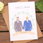 Mr And Mr Gay Wedding Or Civil Partnership Card, thumbnail 1 of 3
