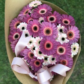 Gerbera Seasonal Fresh Flower Bouquet, 2 of 3