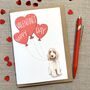 Personalised Cocker Spaniel Happy Valentine's Card, thumbnail 1 of 4
