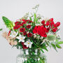 Fresh Flower Christmas Posy With Card And Vase Gift, thumbnail 2 of 5