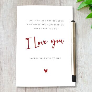 Valentines Day Card Love And Support, 3 of 7