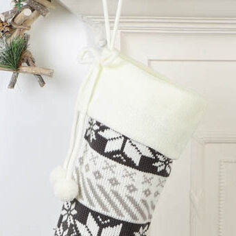 Personalised Scandi Knit Christmas Stockings, 7 of 8