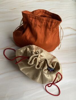 Bespoke Silk Pouch Bag Hand Made In Over 200 Shades, 4 of 10