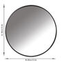 Contemporary Circular Iron Wall Mirror, thumbnail 2 of 3