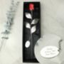 Personalised Silver Plated Red Rose, thumbnail 4 of 5