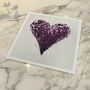 Purple Heart Limited Edition Art Print Valentine's, thumbnail 1 of 2