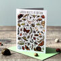 Garden Insects Of Britain Greeting Card, thumbnail 1 of 12