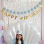 Mermaid Happy Birthday Puffy Felt Banner, thumbnail 3 of 4