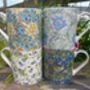 Set Of Four Jumbo Mugs In Blues, thumbnail 2 of 6