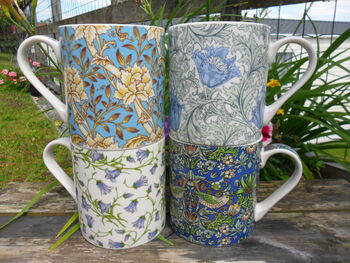 Set Of Four Jumbo Mugs In Blues, 2 of 6