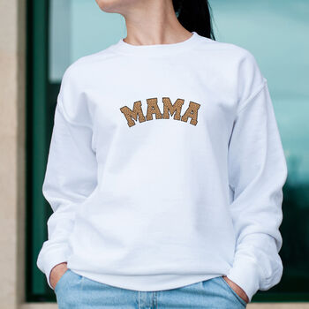 Mama Leopard Print Sweatshirt, 6 of 7