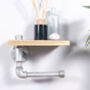 Industrial Toilet Roll Holder And Shelf Galvanised, thumbnail 4 of 4
