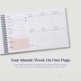 Faith And Focus Weekly Muslim Productivity Action Pad, thumbnail 2 of 4