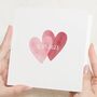 Personalised Heart Anniversary Date Card For Couple, thumbnail 1 of 7