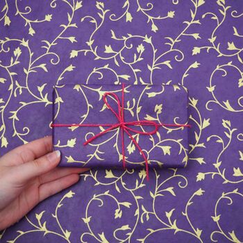 Floral Lokta Gift Wrap, 7 of 8