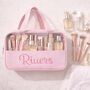 Personalised Embroidered Clear Panel Cosmetic Case, thumbnail 2 of 5