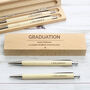 Personalised Classic Wooden Pen And Pencil Box Set, thumbnail 2 of 8