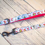 Pink Flowers Print Dog Lead, thumbnail 2 of 6
