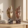 Abstract Face Sculpture Rose Gold Decorative Bust, thumbnail 9 of 9
