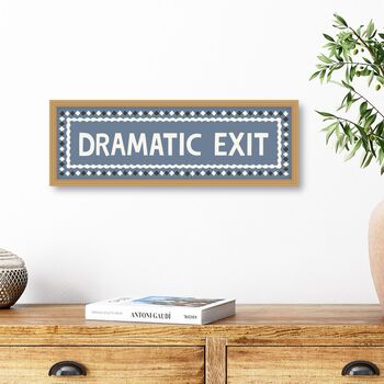 Framed Dramatic Exit Print, 5 of 5