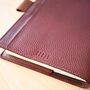 Personalised Premium Leather Refillable A5 Diary With Pen Holder, thumbnail 8 of 10