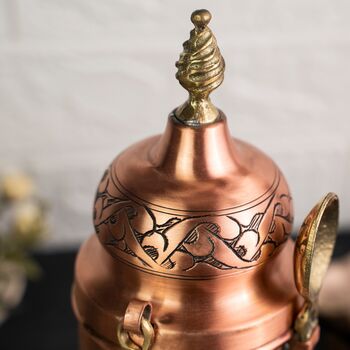 Handmade Copper Coffee Making Set – Solid Copper Pot And Jar Set, 4 of 5