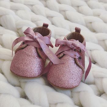 Personalised Baby Glitter Shoes Boots, 5 of 5