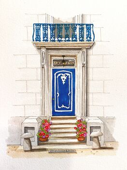 Personalised Front Door Illustration, 8 of 9