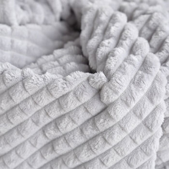 Personalised Grey Unisex Embossed Baby Blanket, 4 of 11