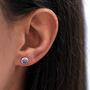 Sterling Silver Birthstone Earrings, thumbnail 4 of 8