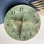 Green Ceramic Wall Clock, thumbnail 3 of 6