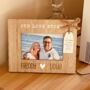 Personalised Our Love Story Wooden Photo Frame With Tag, thumbnail 1 of 7
