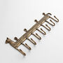 Elegant Cat Themed Brass Key Hooks And Jewellery Hanger, thumbnail 7 of 8