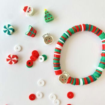 Christmas Disc Bead Bracelet, 4 of 6