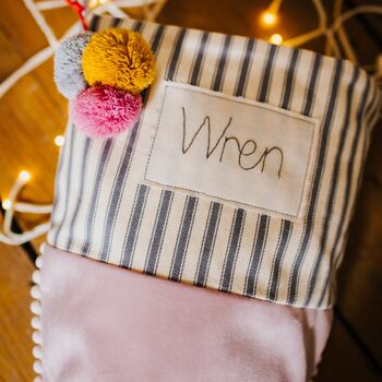 Personalised Velvet Christmas Stocking, 12 of 12
