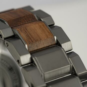 Jacques Lemans Wooden Plated Bracelet Watch, 4 of 12