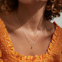 Hampton Emerald And Sterling Silver Necklace, thumbnail 4 of 6