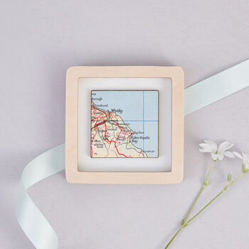 Personalised Miniature Square Map Framed Gift, 3 of 11