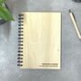 Personalised Wooden A5 Notebook, thumbnail 3 of 6