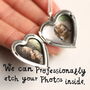 Silver Heart Personalised Locket With Photos, thumbnail 2 of 8