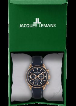 Jacques Lemans Solar Chronograph Black Rg Men's Watch, 6 of 6