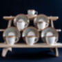 Beige Set Of Six Porcelain Espresso Cup And Saucer, thumbnail 9 of 11