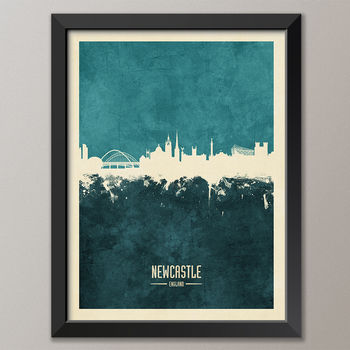 Newcastle Skyline Print And Box Canvas, 2 of 7
