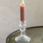 Harlequin Cut Glass Candlestick, thumbnail 1 of 2