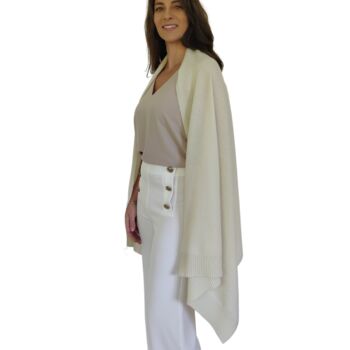 Personalised Bridal Ivory 100% Cashmere Wrap Gift Boxed, 4 of 10