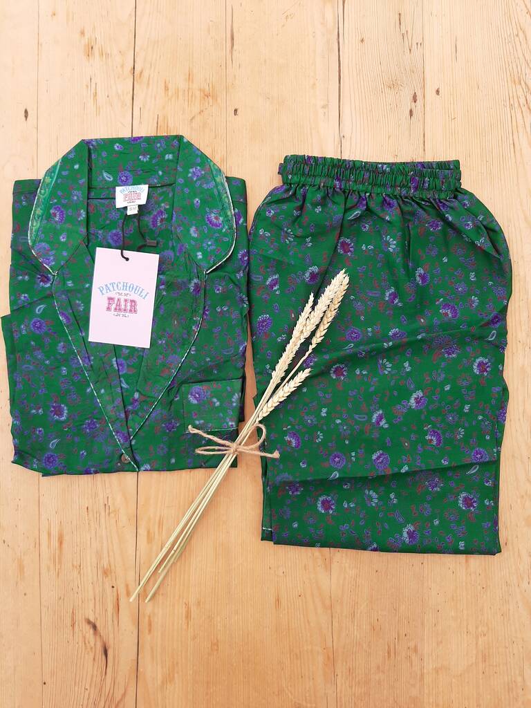 Sari Silk Pyjamas By Patchouli Fair | notonthehighstreet.com