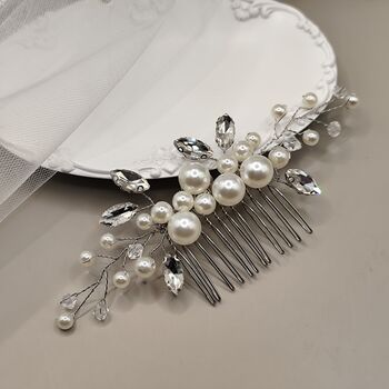 Pearl And Crystal Bridal Hair Comb, 2 of 12