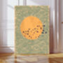 Japanese Sunset Flying Bird Art Print, thumbnail 1 of 5