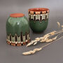 Set Of Two Ceramic Espresso Cups In Forest Green Colour, thumbnail 1 of 6